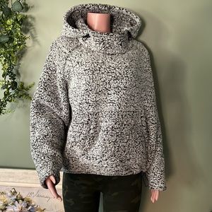 Victoria's Secret Pink Sherpa Gray Hoodie